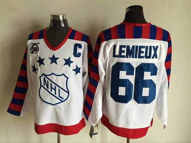 NHL All Star #66 Mario Lemieux White CCM Throwback 75TH Stitched NHL Jerseys,We sell and wholesale NHL All Star #66 Mario Lemieux White CCM Throwback 75TH Stitched NHL Jerseys on line form chian!